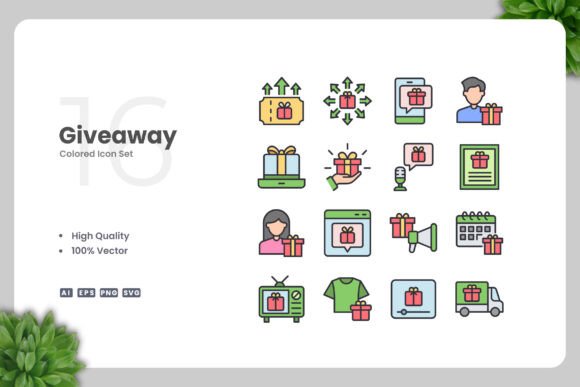 Giveaway Colored Icons