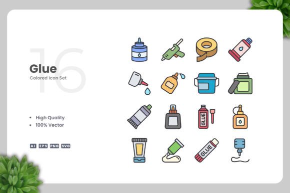 Glue Colored Icons