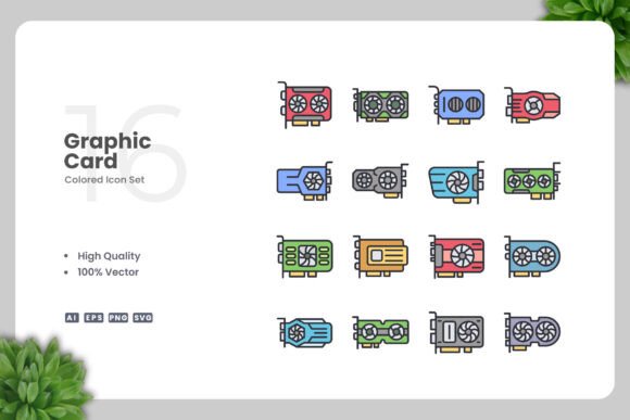 Graphic Card Colored Icons