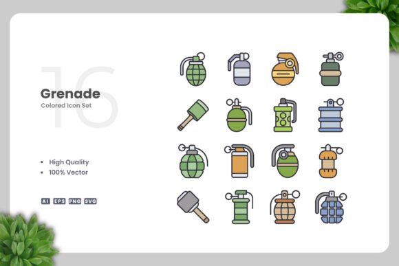 Grenade Colored Icons