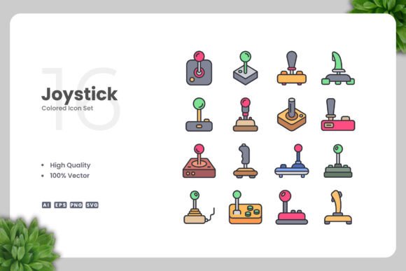 Joystick Colored Graphics for Digital Sellers