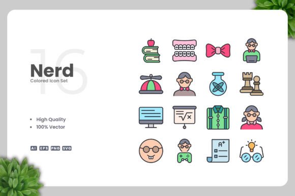 Nerd Colored Icons