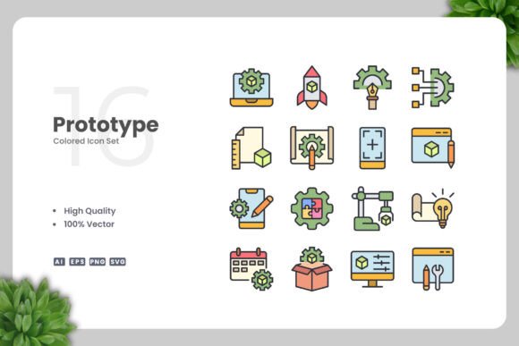 Prototype Colored Icons: A Graphic Designer’s Take