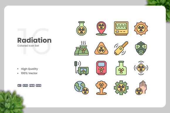Radiation Colored Graphics