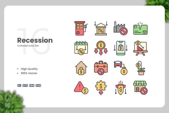 Recession Colored Icons: A Graphic Designer’s Take