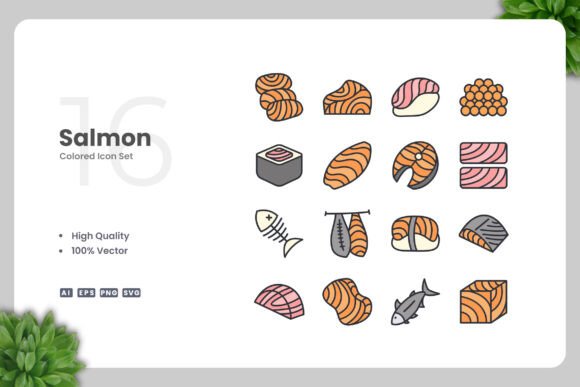 Salmon Colored Graphics for Modern Branding